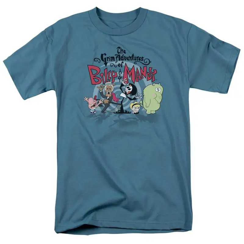 

Grim Adventures of Billy Mandy Group Shot T Shirt Mens Licensed Merch Slate
