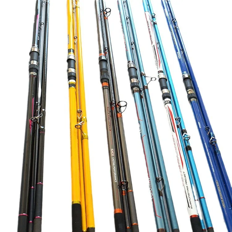 

4.2-meter Carbon Fiber European-style Beach Long-range Casting Fishing Rod with Insert Joints and Anchor for Catching Fish
