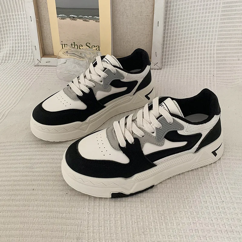 Thick Sole Shoes 2023 Autumn Shoes for Women Breathable Casual Shoes Student Sneakers Casual Ladies Shoes Versatile Women Shoes