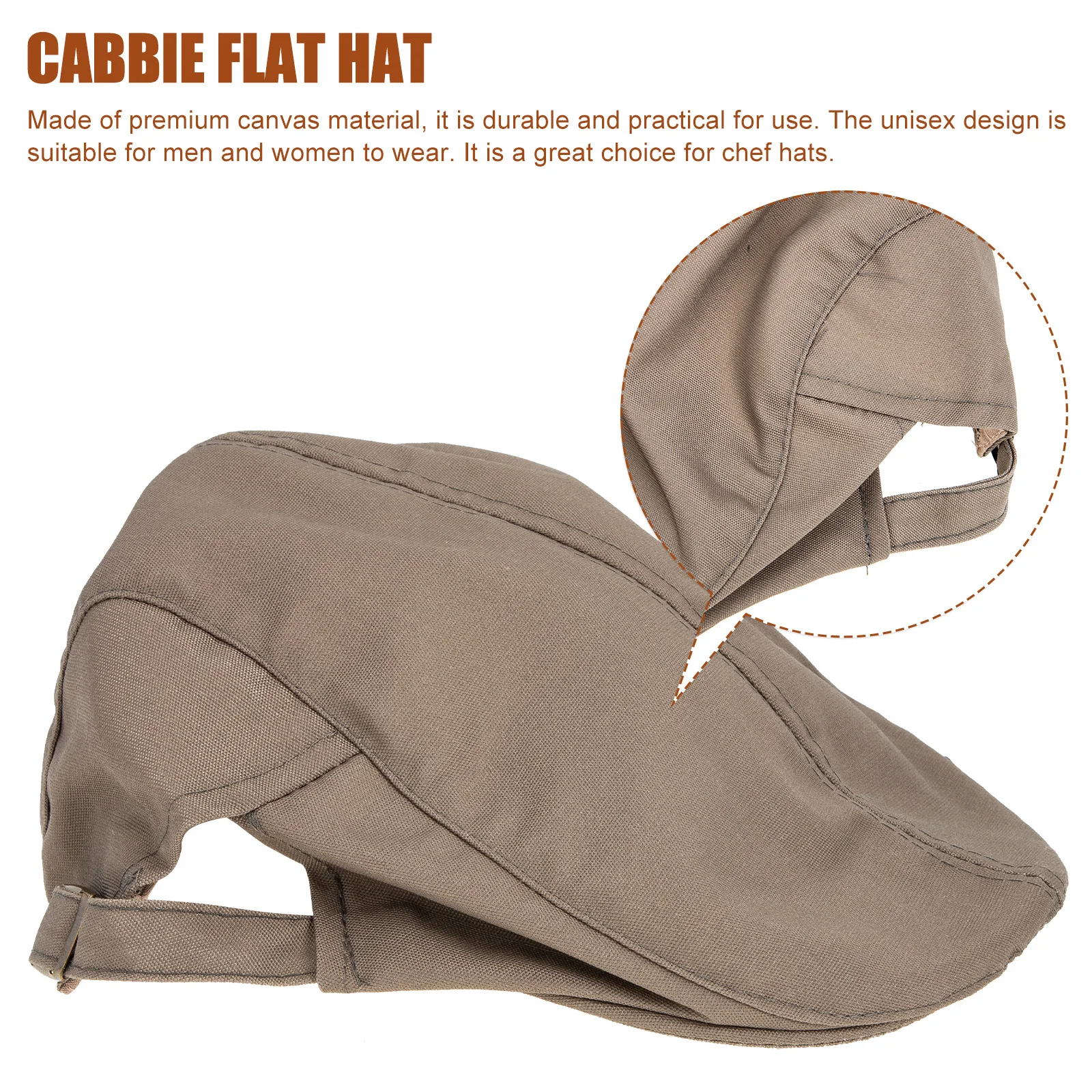 1 stks Chef Baret Hoed Premium Canvas Unisex Koken Werk Cap Voor Restaurant Ober Kok Catering School Student Uniform