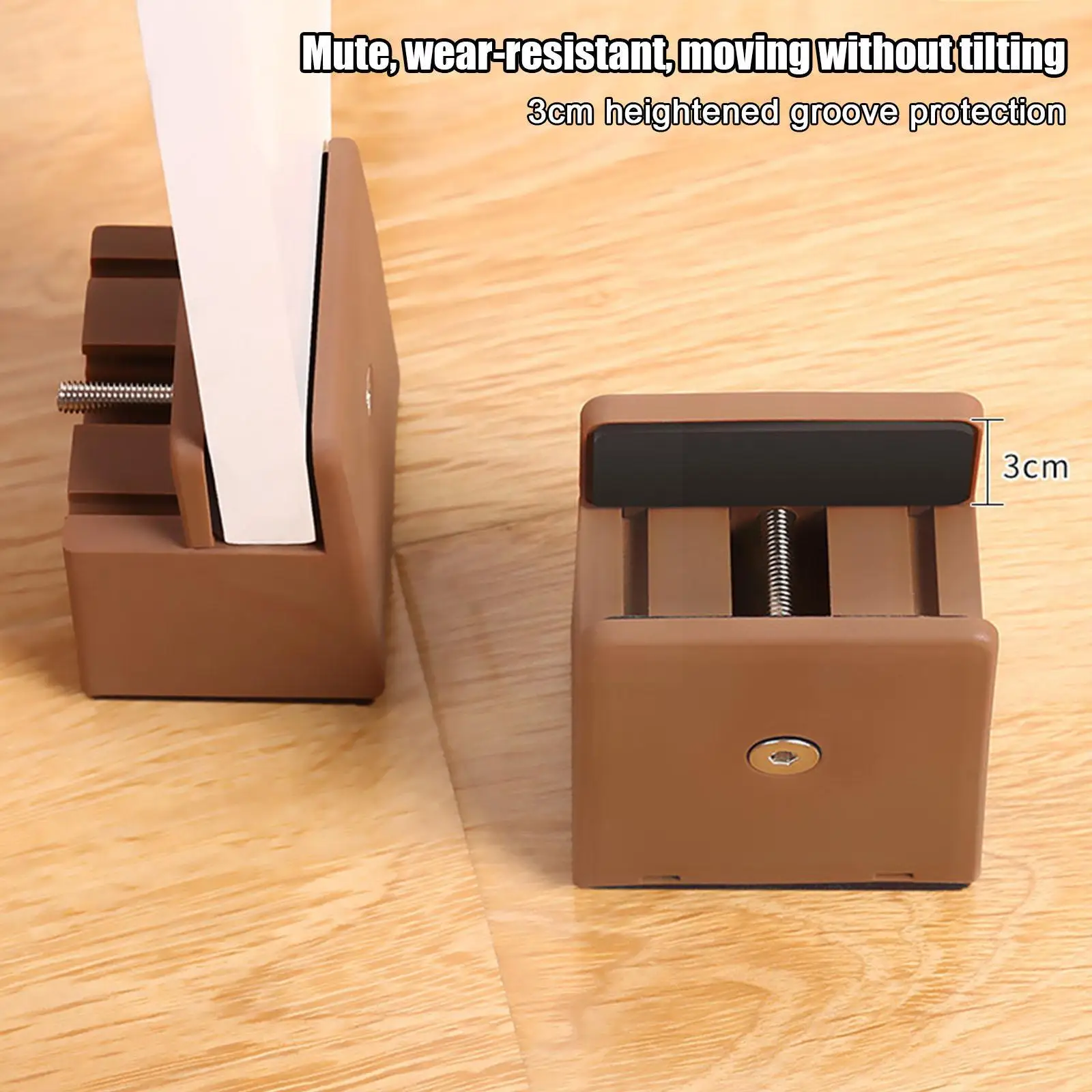 Adjustable Chair Feet Riser With Screw Clamp 2 4 Inch Duty Sofa Heavy Square Height Furniture Bed Round Chair Tables Legs R U9C5