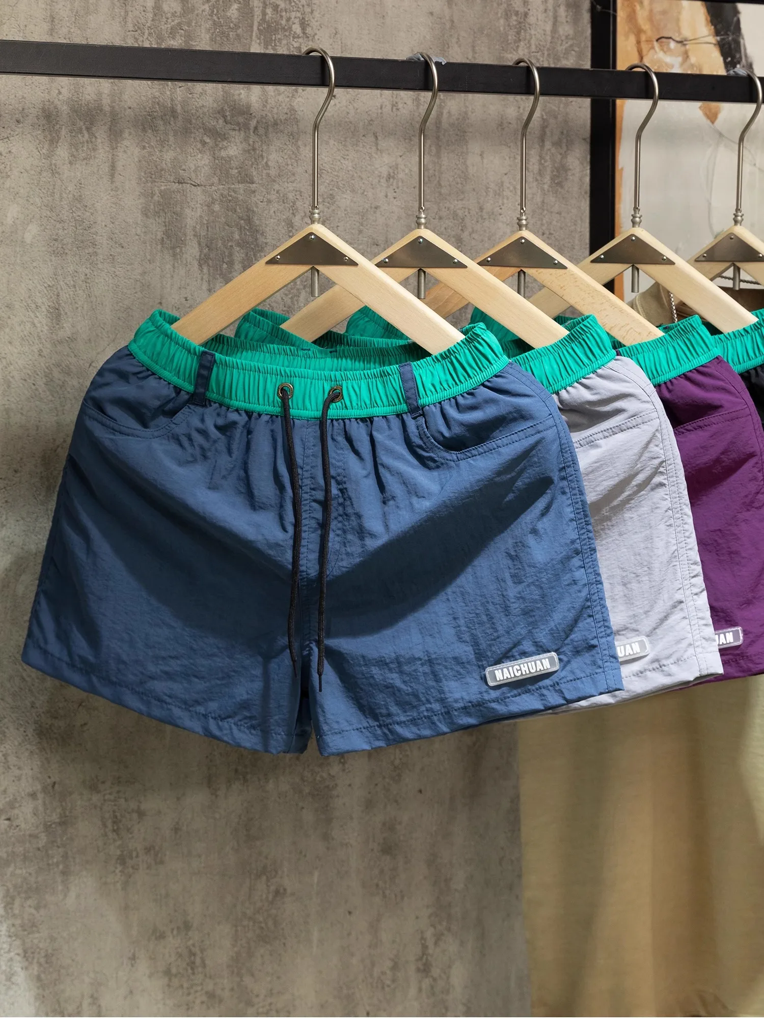 

Summer 2025 New Running Fitn Inner Lined Qui Dry Tee-quarter Length orts ex Swimming Beachwear Casual Pants