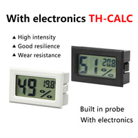 3D Printer Parts Dry Box Hygrometer With/without Battery Black white Digital LCD Indoor Convenient Temperature Sensor