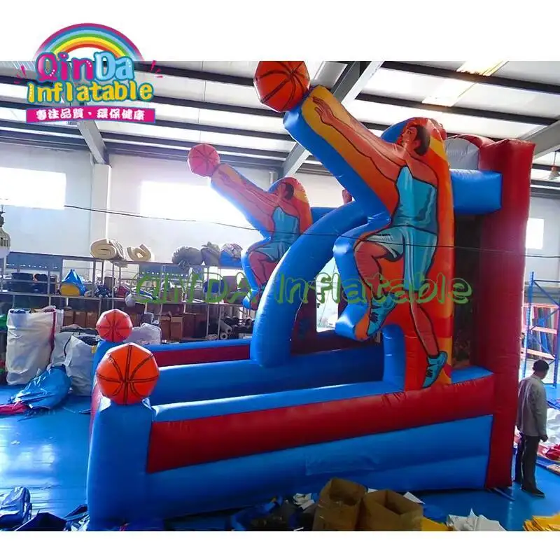 Double 2 Players Sport Shooting Inflatable Basketball Hoop Game