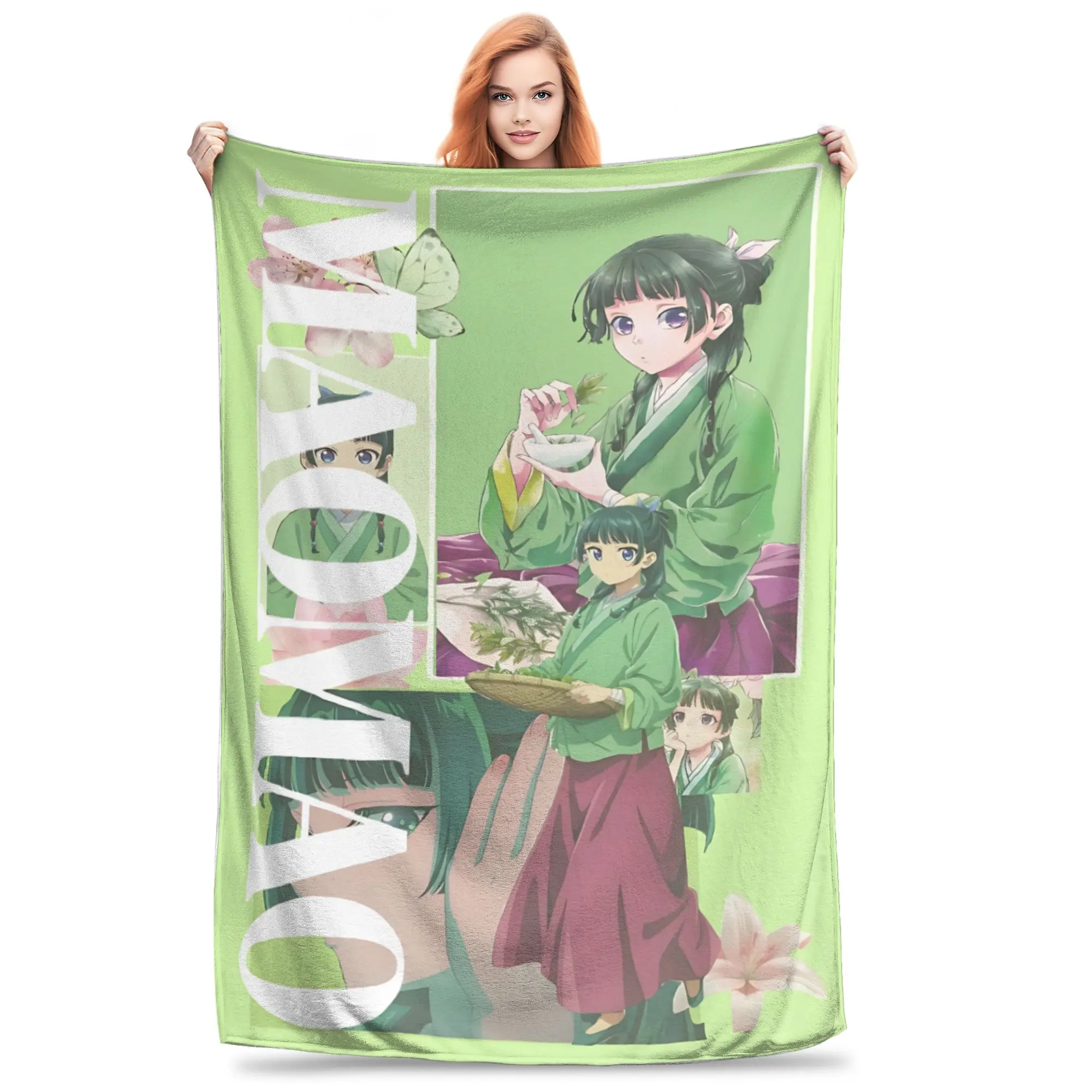 1PC home Cutecore The Apothecary MAOMAO  Blanket Super Cosy Plush Home Living Room Sofa halloween