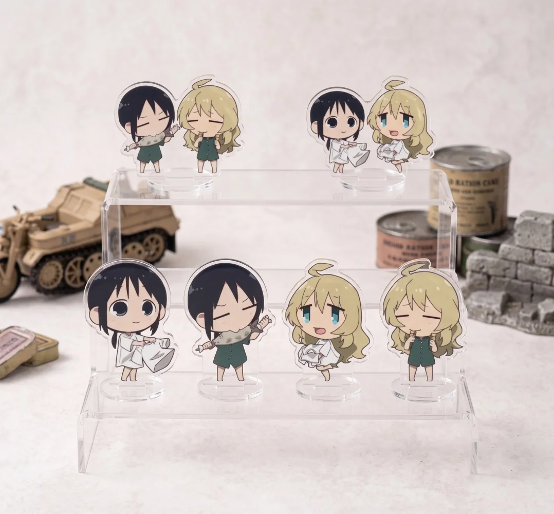 Girls' Last Tour Acrylic Stand 10cm Chito Yuuri Q Version Standee Anime Figure Desktop Ornament Keychain Fans Collection Gift
