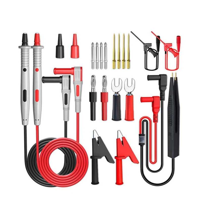 Série Universal Multímetro Sonda Teste Leva Kit Agulha Tester Dica ic Smd Teste Gancho Jacaré Clipe P1503e