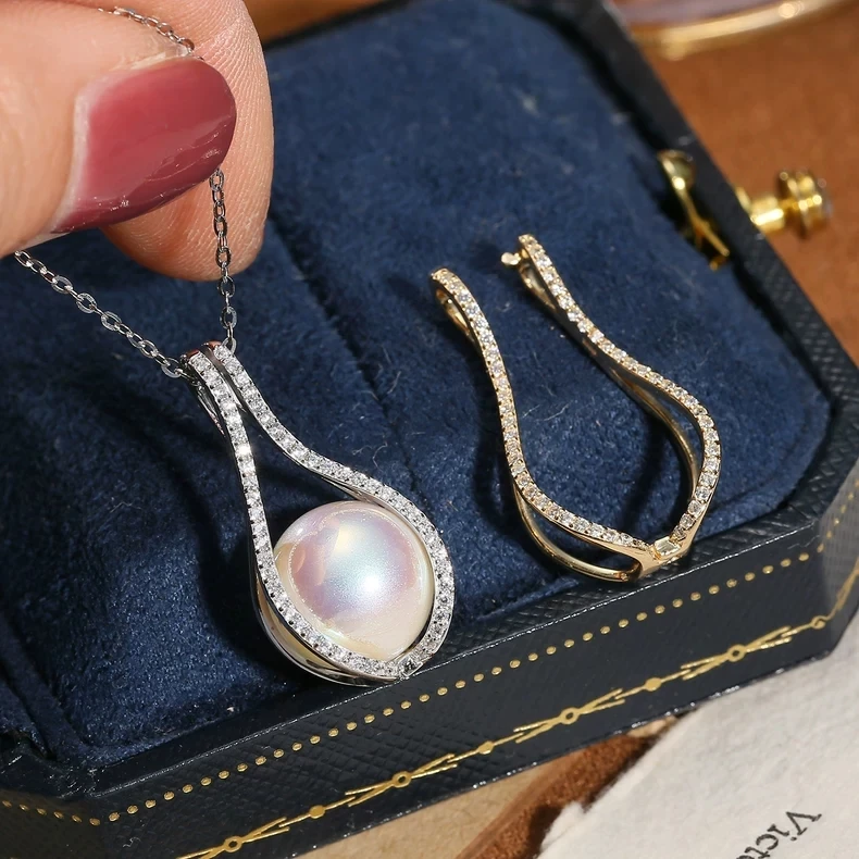 

Wholesale S925 Sterling Silver Pendant Mounts Base Findings Settings Mountings Jewelry Fittings for 10-11mm Pearls 3pcs/lot