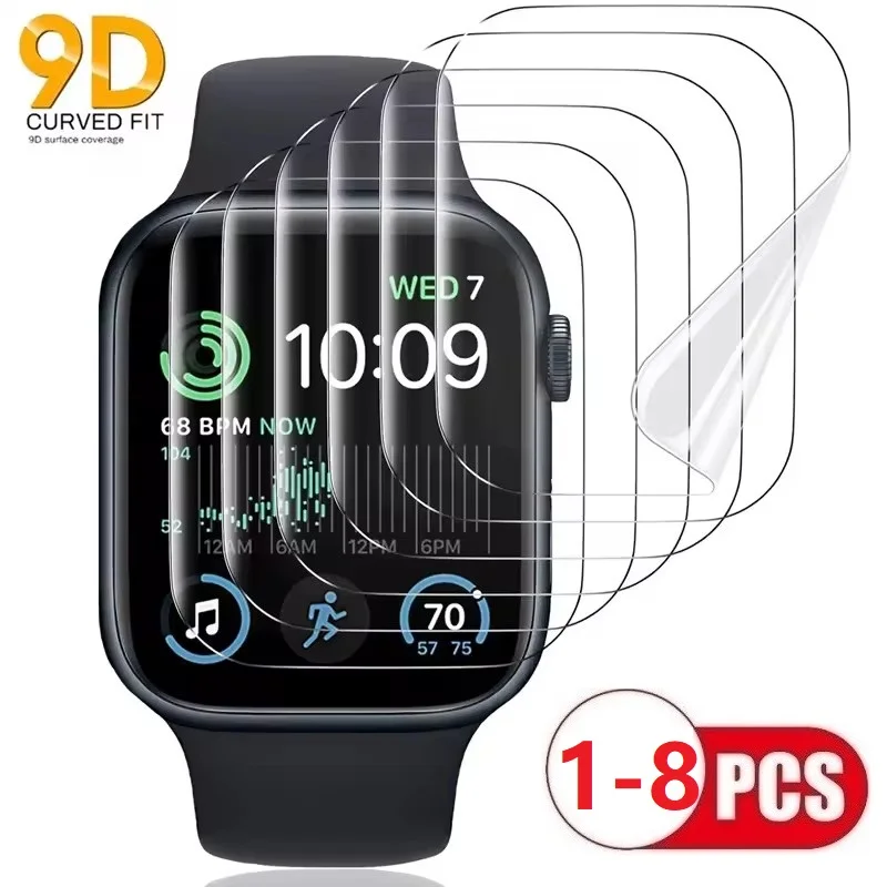 Protective Film Screen Protector For Apple I Watch Ultra 49mm 7 8 9 4 5 6 SE 4 3 2 1 45 44 42 41 40 38 10 42 46 MM Soft Film