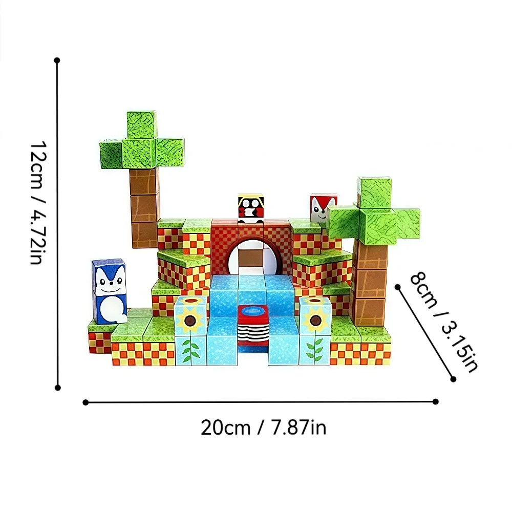 Kreatives magnetisches Abenteuer-Bausteinset, ABS-Material, STEM-Lernspielzeug für Kinder, ideale Weihnachtsgeburtstagsgeschenke
