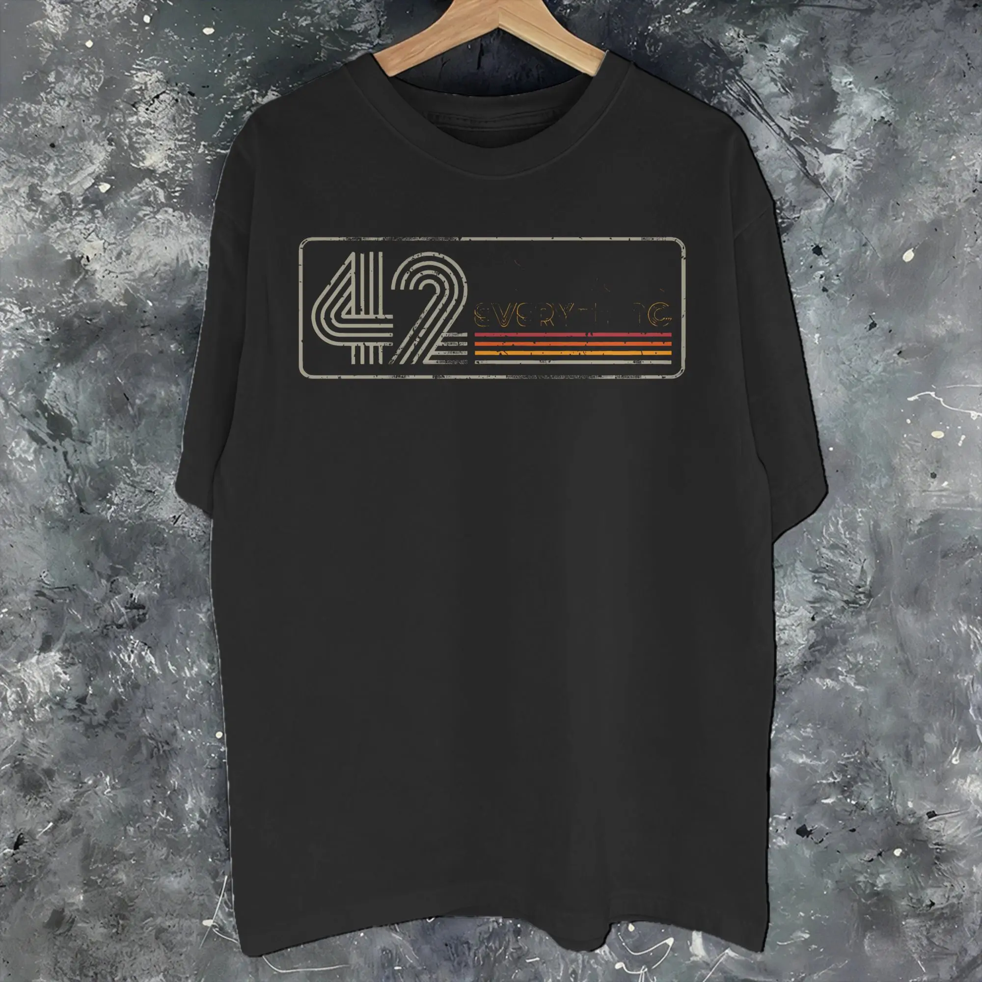 Men Women Graphic Printing dont panic 42 The Answer To Life Douglas Adams   Tee T Shirt Cotton  T-shirts Clothing