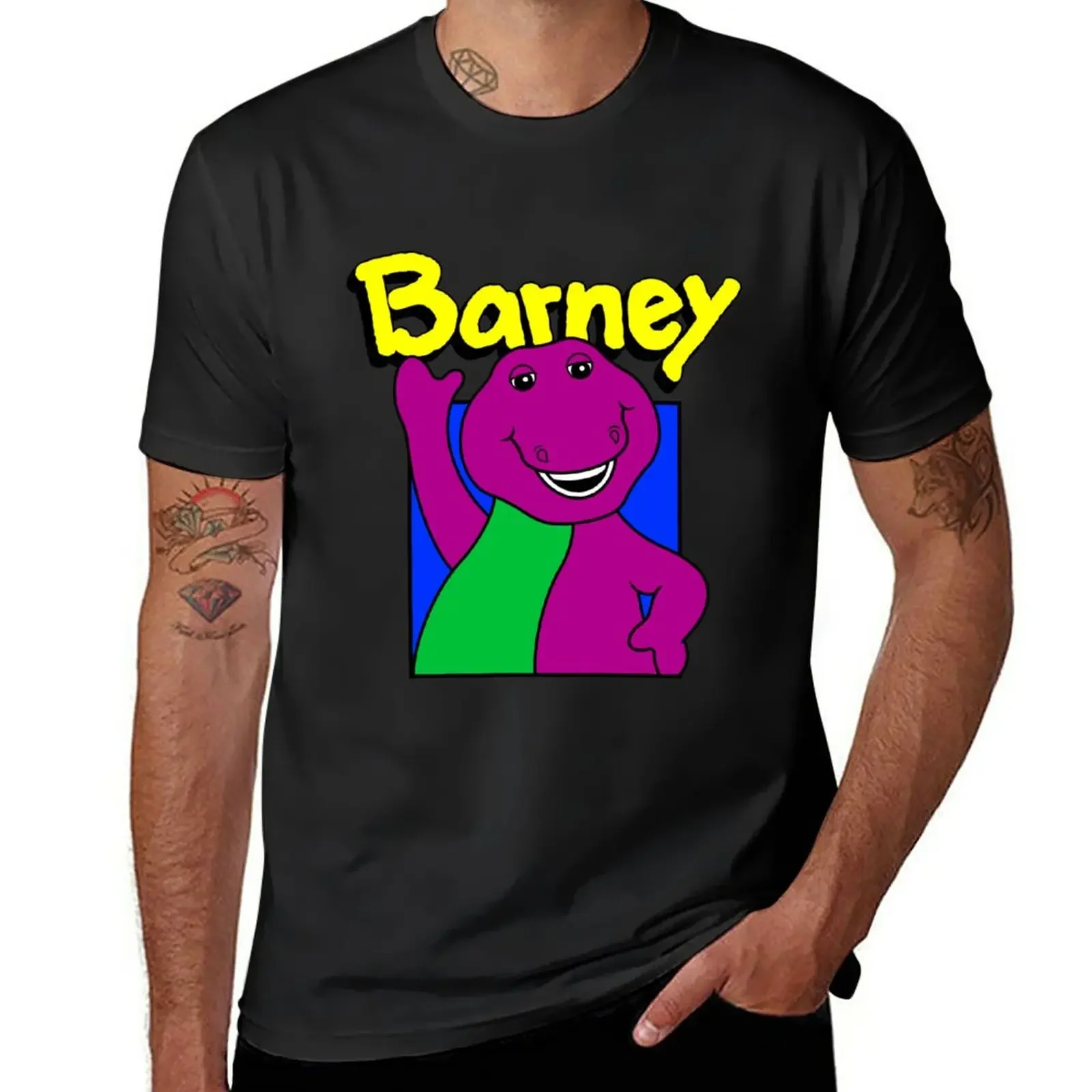 Barney And Friends T-Shirt anime blacks Aesthetic clothing workout shirts for men