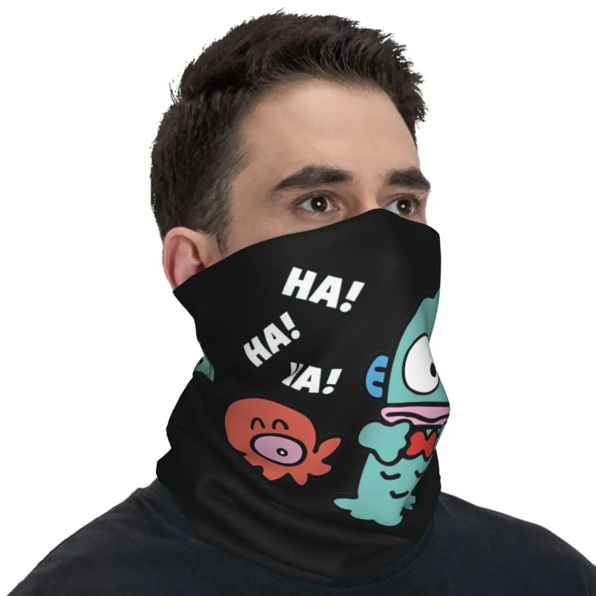 Hangodon masker Taktis Bersepeda, dengan teman Ha Ha Ha Bandana modis Punk Balaclava musim gugur untuk mendaki berkemah perlindungan UV