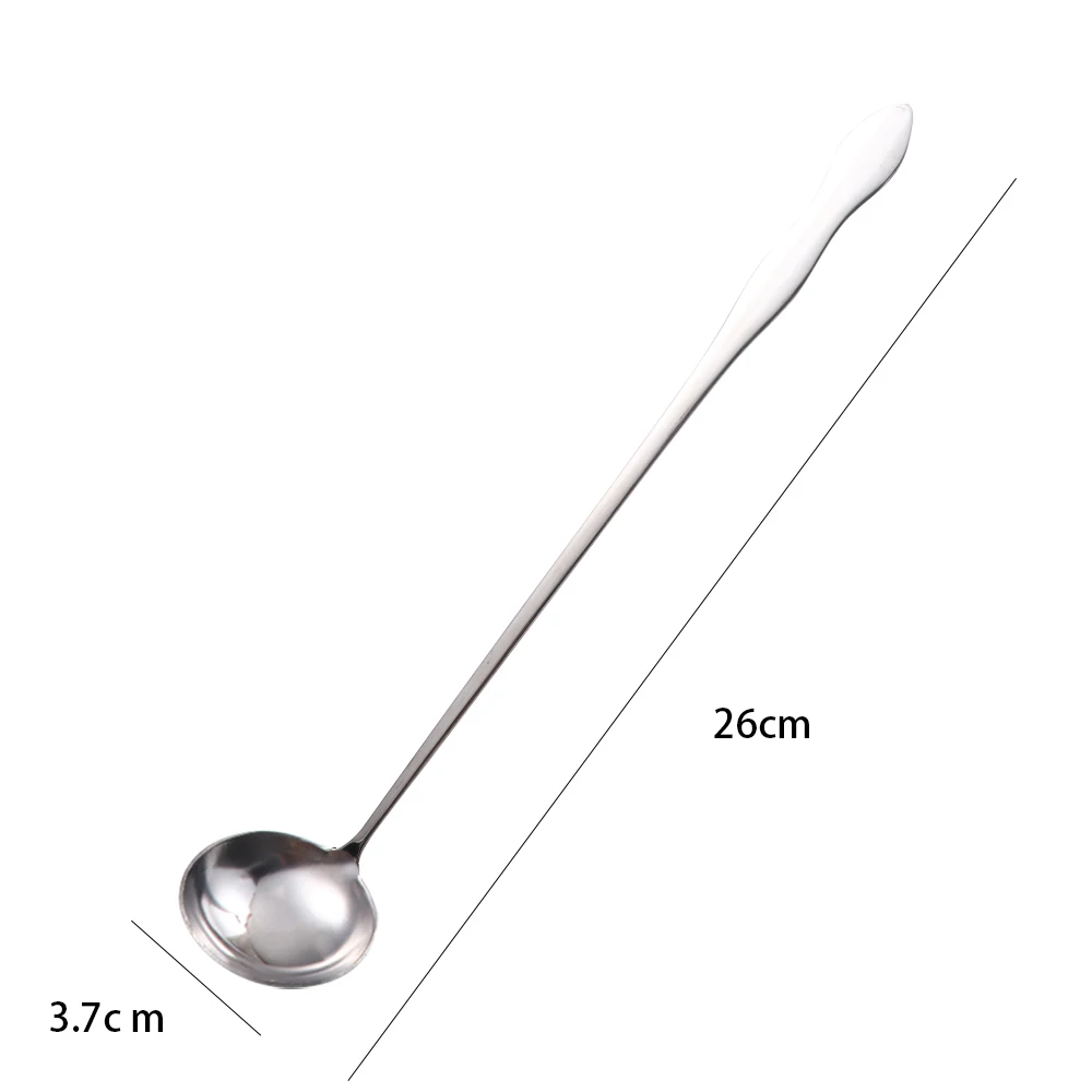 

Stainless Steel Tableware Flatware Mixing Stirring Spoon Kitchen Utensil Cocktail Spoon Bartender Tool