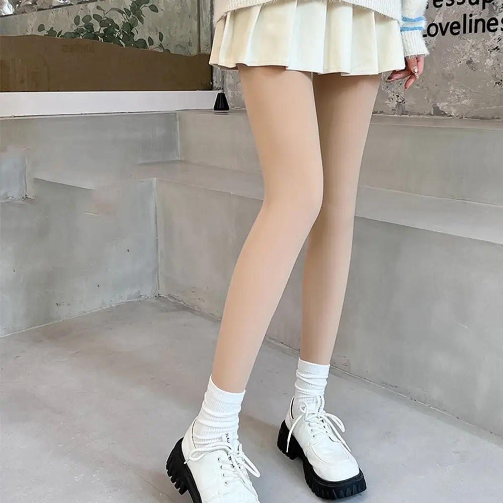 Sexy Tights Thicken Nudity High Waist Nude Bottoming Pants Bare Leg Artifact Thermal Pantyhose Women Stockings Winter Pantyhose