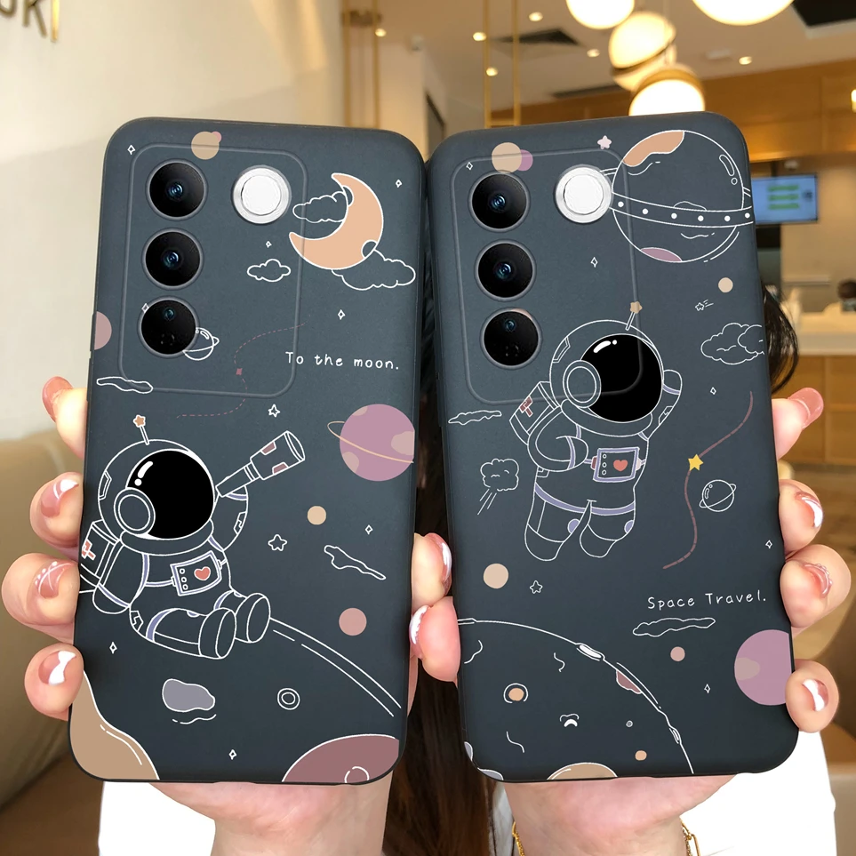 Cases For Vivo S16 S16E V27 V27E 5G Cartoon Avocado Fruit Cover For S 16 S 16E V 27 V27 E Soft Silicone Shockproof Coque Funda