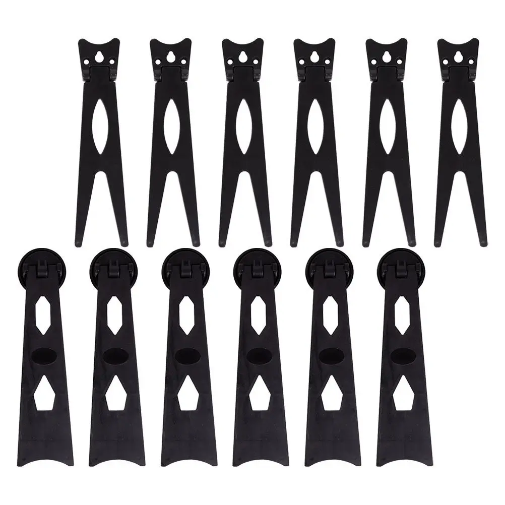 12Pcs Photo Frame Easel Back Support Plastic Back Stand for Picture Frames Safe Reliable Stable Structure Simple Installation