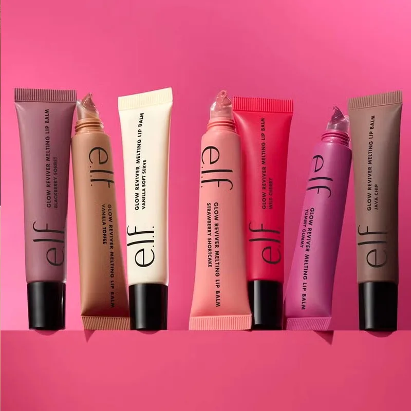 Brillo de labios Elf, bálsamo labial de 6 colores opcional, ligero, hidratante, nutritivo, reparación, mejora la sequedad, crea labios naturalmente regordetes