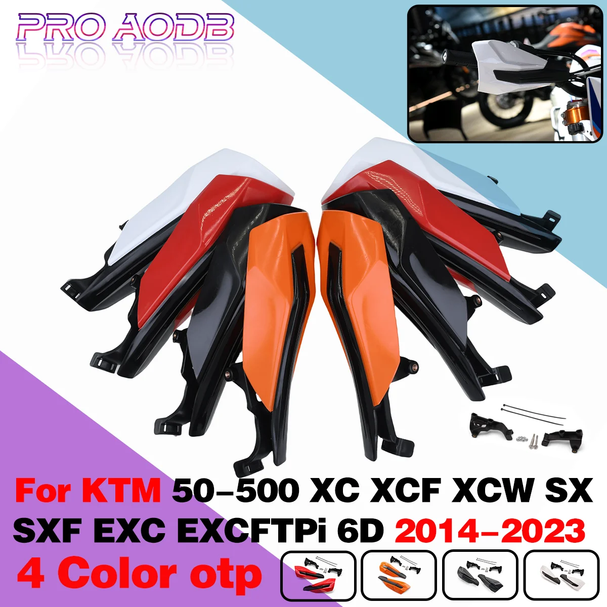 

Dirt bike Handguard Handlebar Guard Protector For KTM SX SXF EXCF XC XCF XCW EXC 50 65 85 125-500 CC 2015-2022 Guards Protection