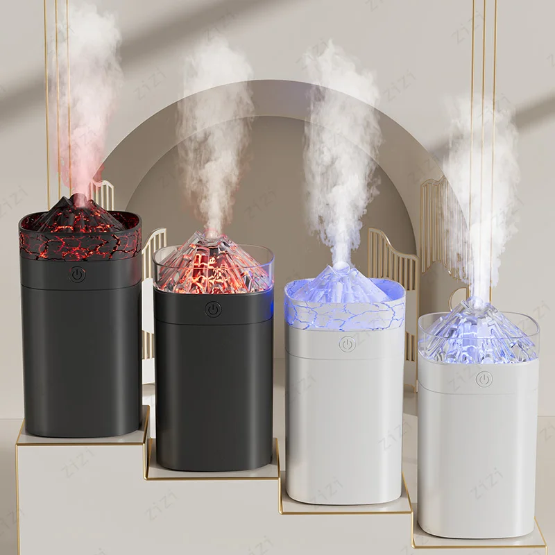 USB Silent Volcanic Shaped Humidifier Advanced Night Light Humidifier Nano Atomization Moisturizing Humidifier