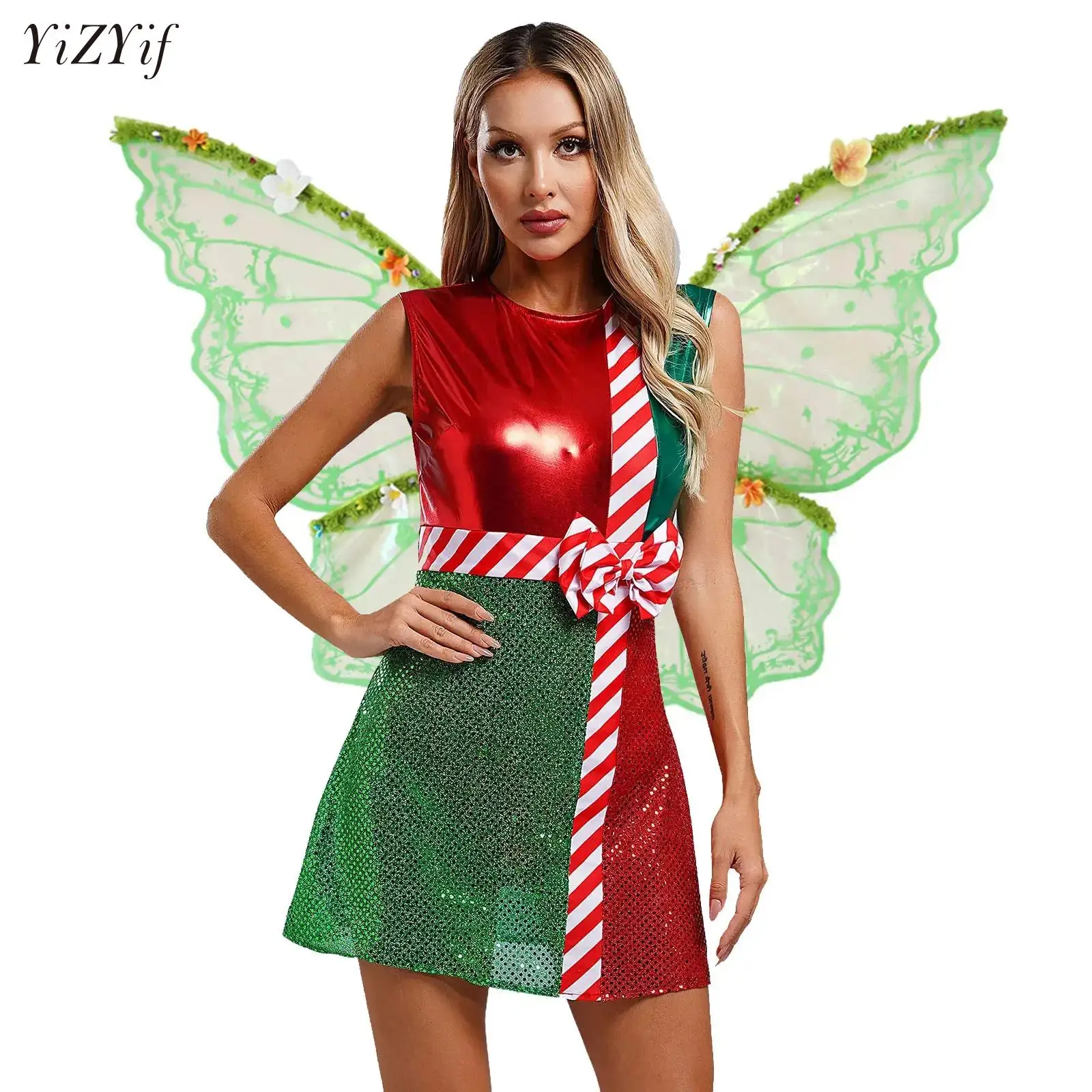 Fairy Princess Wing Angel Wing Halloween Cosplay Costume Cicada Wing Dress-Up Fairy Wing Forest Elf Dance Stage Performance Prop