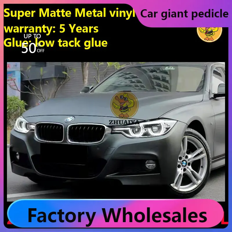 

Super matte metallic Mystery Green Vinyl Wrap For Car Wrapping Covering Foil Air Bubble Free Low Tack Glue1.52*18M/Roll 5x59ft