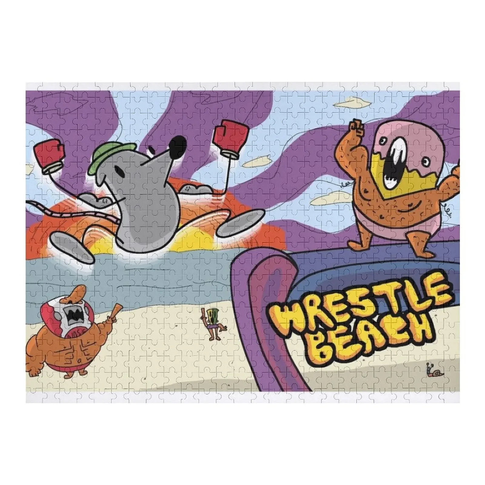 

Wrestle Beach Jigsaw Puzzle Iq Customs With Photo Customized Kids Gift Personalised Name Toddler Toys Puzzle