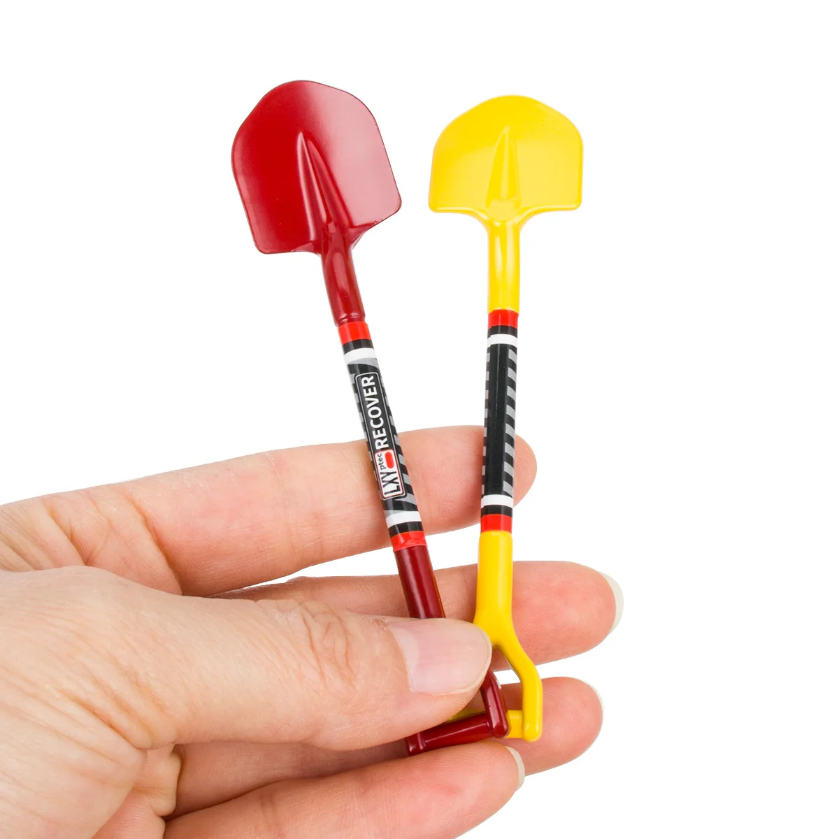 Décoration de pelle en métal simulée 105x25mm pour voiture sur chenilles 1/8 1/10 RC Axial SCX10 TRX4 90046 D90 D110 Redcat TF2 Tamiya CC01