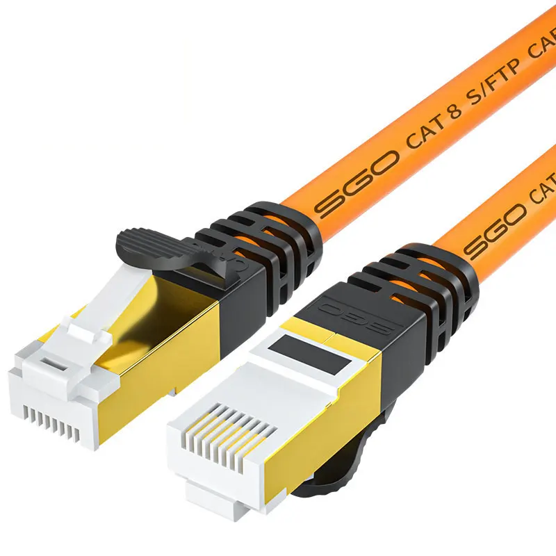 High Flex Cat 8 Ethernet Kabel Heavy Duty High Speed Internet Netwerkkabel 26awg Netwerkkabel, 40Gbps 2000Mhz Sftp Patchkabel