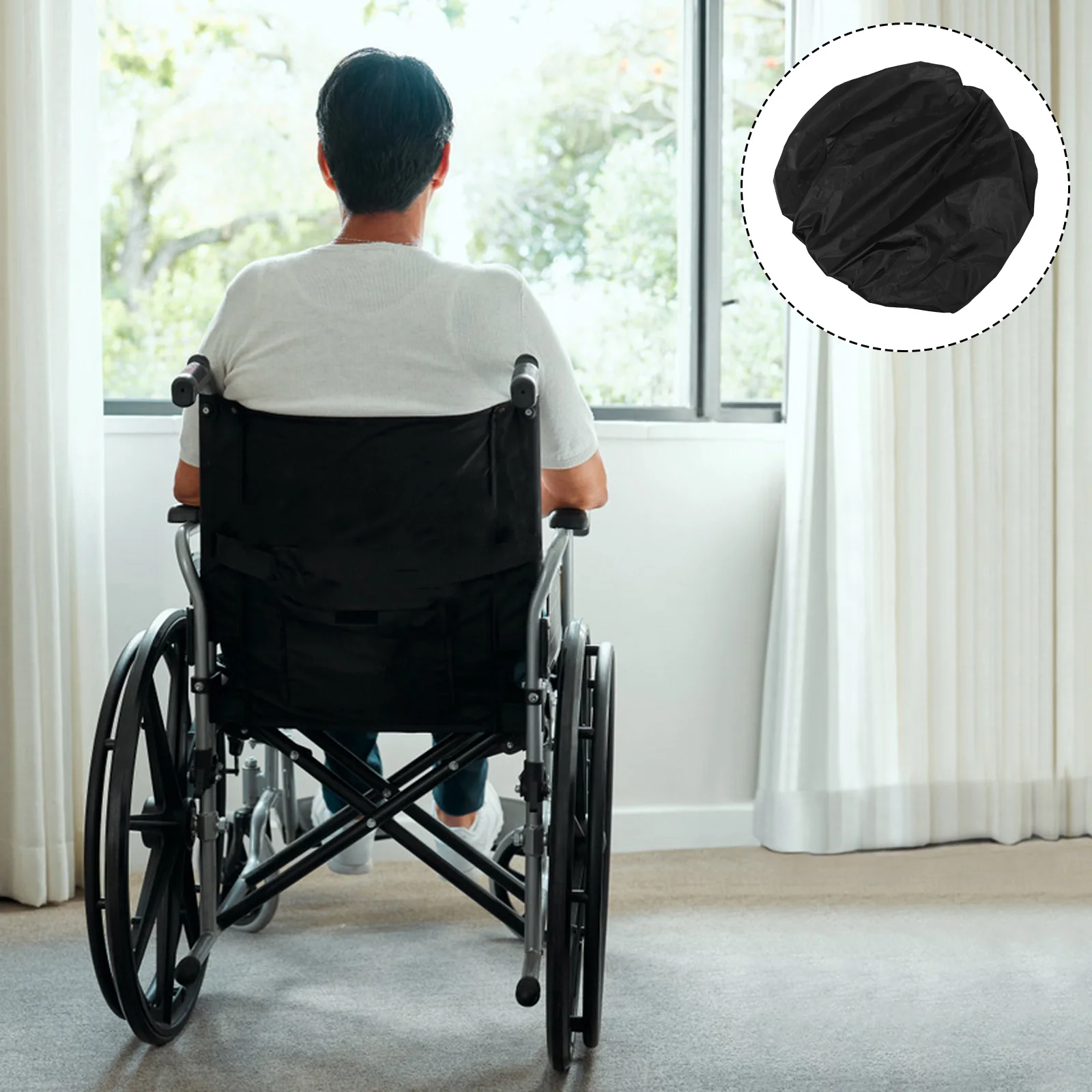 

50x36cm Wheelchair Seat Cover Waterproof Replacement Cushion Pad for Portable Electric Scooter Non-Slip Machine Washable Easy