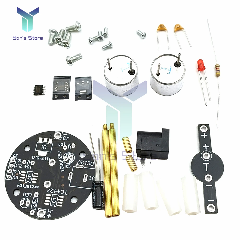 Ultrasonic Suspension Acoustic Suspension DIY Learning Kit Mini Acoustic Levitator Micro USB 12V DC Power Adapter MCU