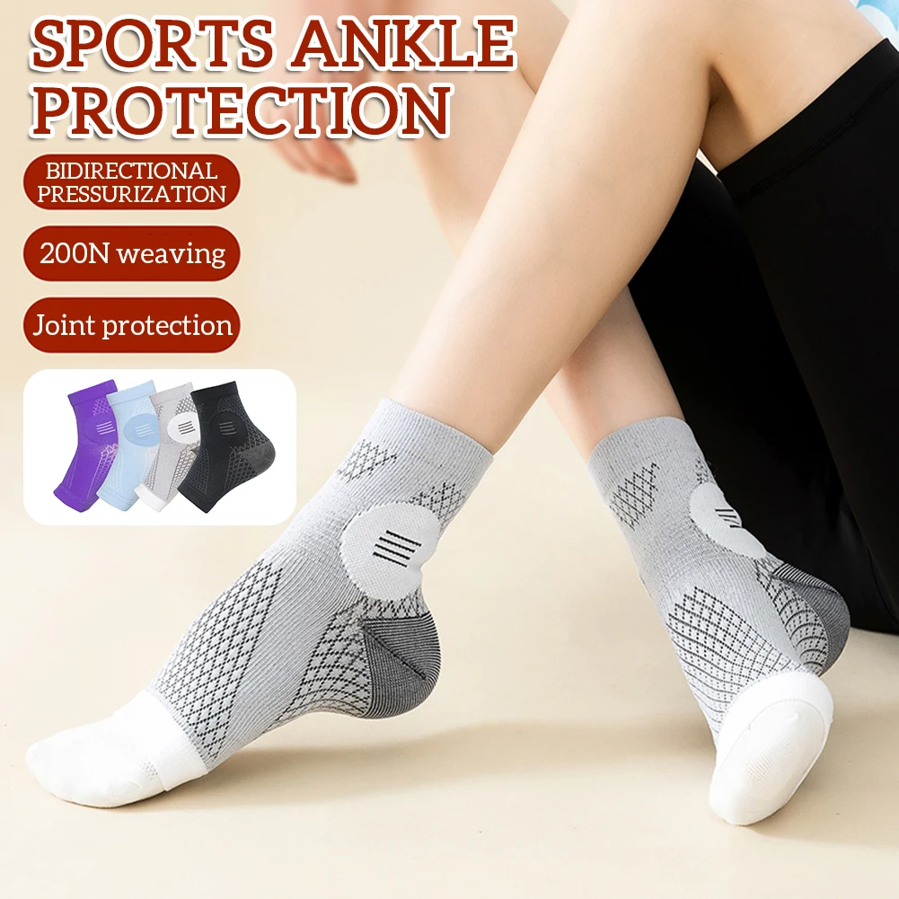 1 Pair Sports Ankle Brace for Women Men Sports Ankle Protector Gym Running Protection Foot Elastic Ankle Brace Fitness Support