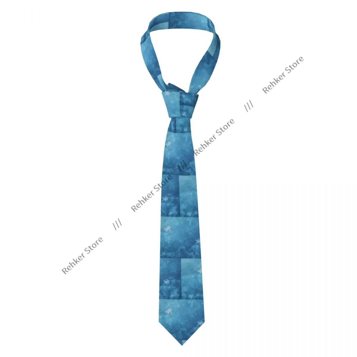 

Мужской галстук, классический узкий галстук с настоящими снежинками, узкий воротник, тонкий повседневный галстук, подарок
