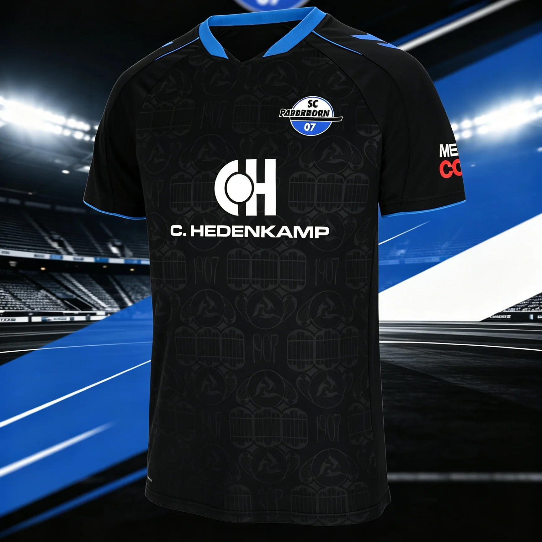 2026/27 Saison Paderborn 07 Unisex Fußballtrikot, Herren Damen 3D-Druck Sommer Sport Atmungsaktives Mesh Schnelltrocknendes Trikot