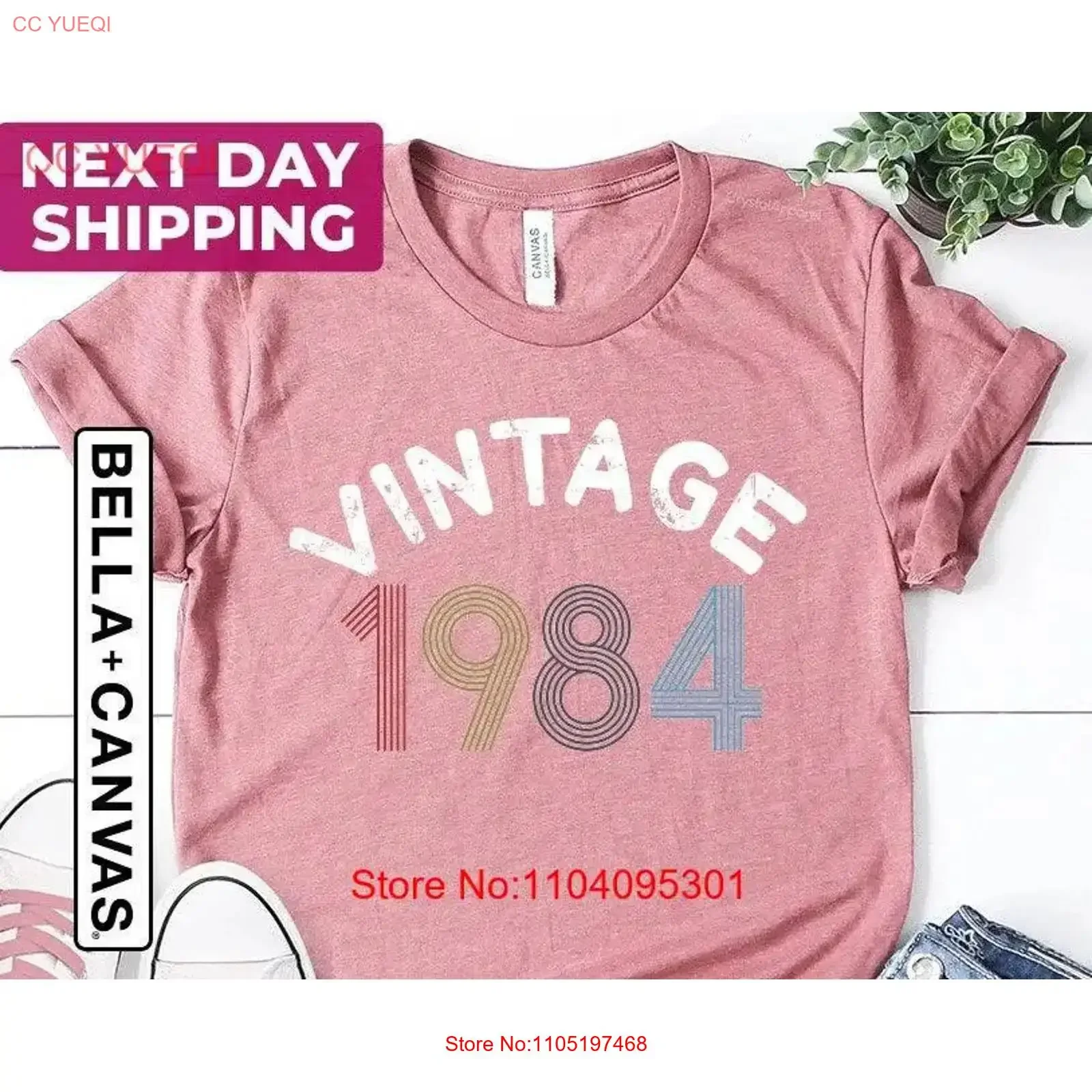

Женская футболка на 41-й день рождения в стиле ретро 1984 года, винтажная винтажная стираная модная стильная повседневная мужская растянутая графика