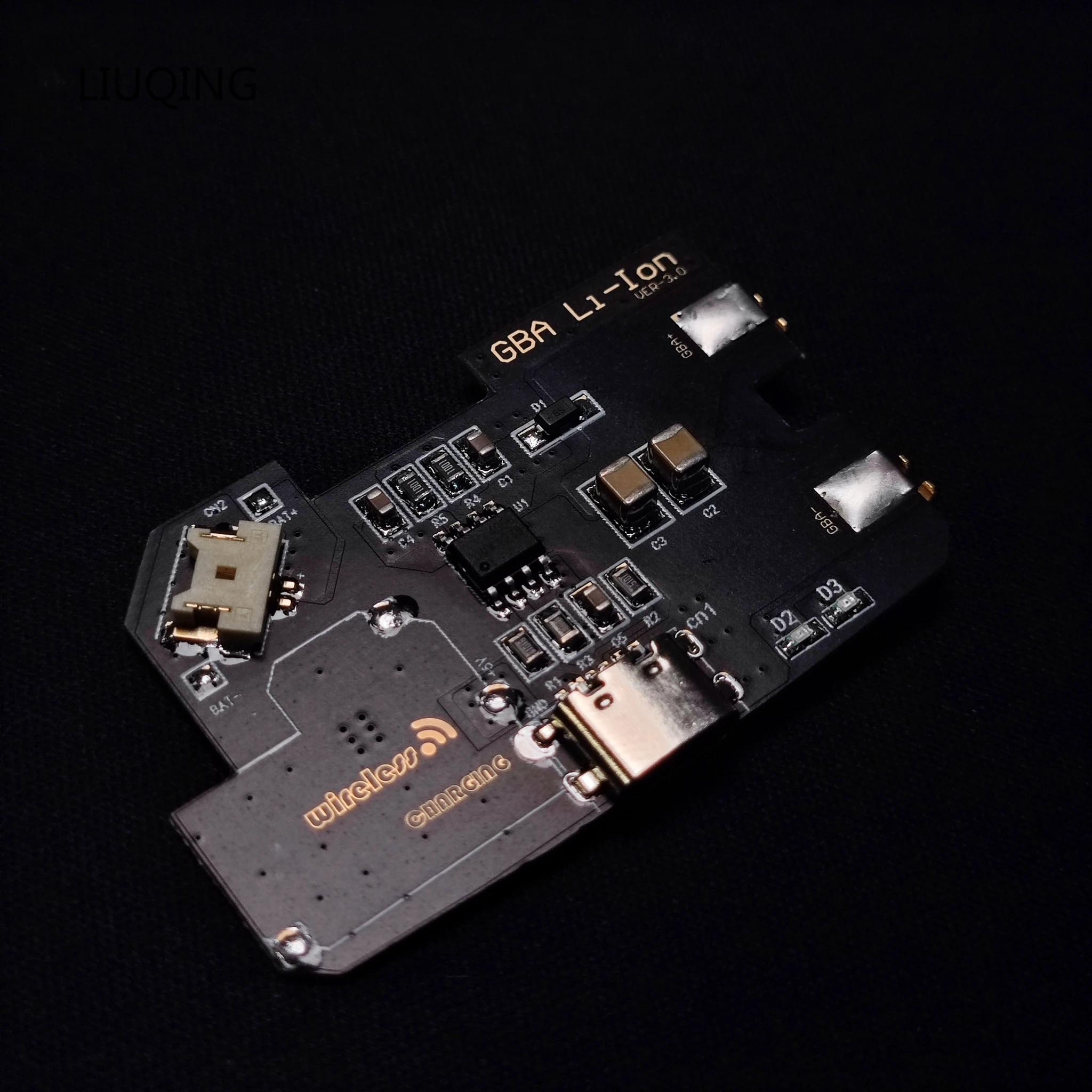 Para Game Boy 1800mAH Li-ion USB-C batería recargable desmontable carga módulo de batería de litio avanzada para GBA