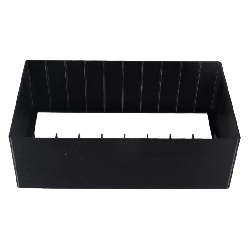 1PC 10 Grid Media Storage Organizer Tape Storage Rack Durable Black Plastic Display Stands For Home And Office Organization