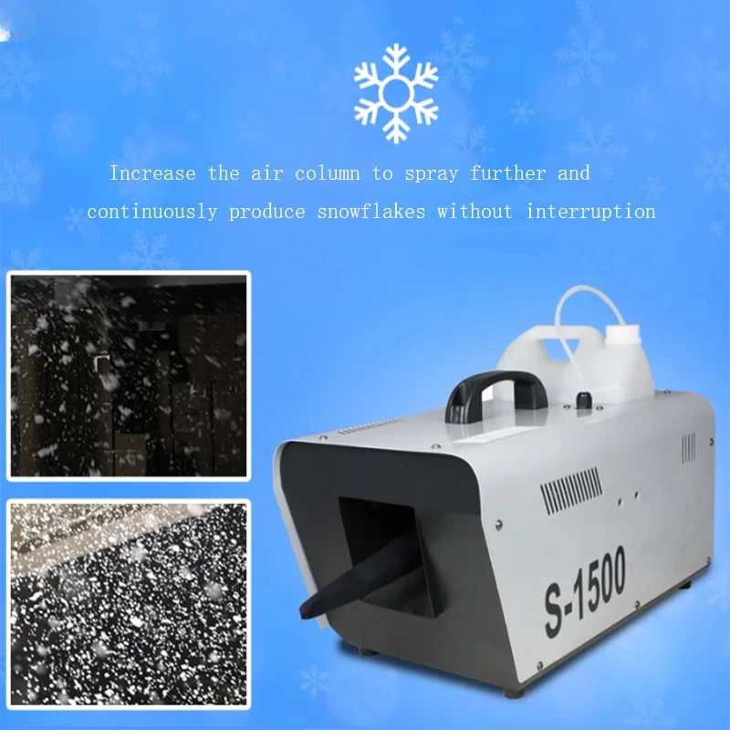 Christmas Wedding Stage Snowflake Machine Wireless Remote Control Simulation Artificial Snowmaking Machine 1500W/600W