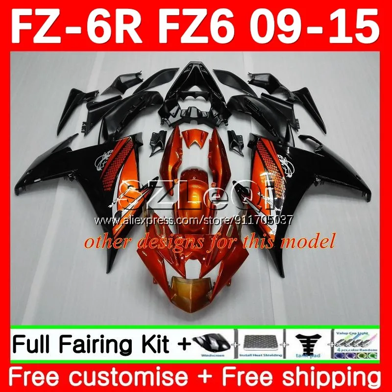 Body For YAMAHA FZ 6R FZ6N Black red FZ6R 09 10 11 12 13 14 15 136No.20 FZ-6R FZ6 2009 2010 2011 2012 2013 2014 2015 Fairing