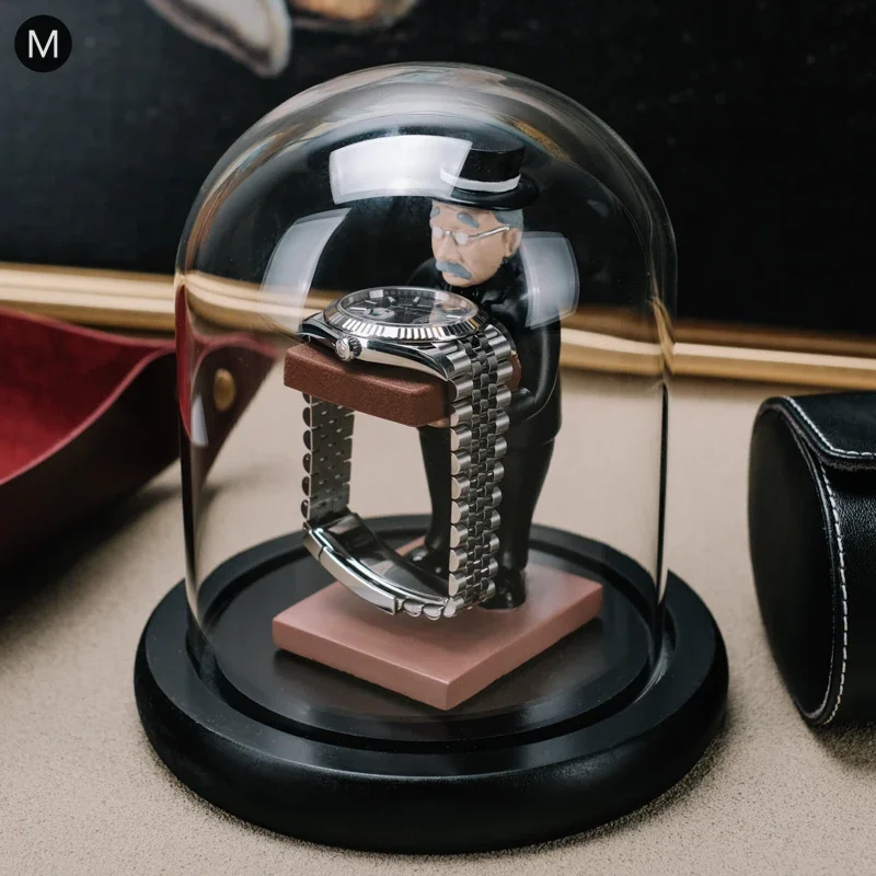 Gift Table Vintage Watch Holder Organizer Case Luxury Jewelry Watch Holder Stand Mechanical Storage Watches Display Plexiglass