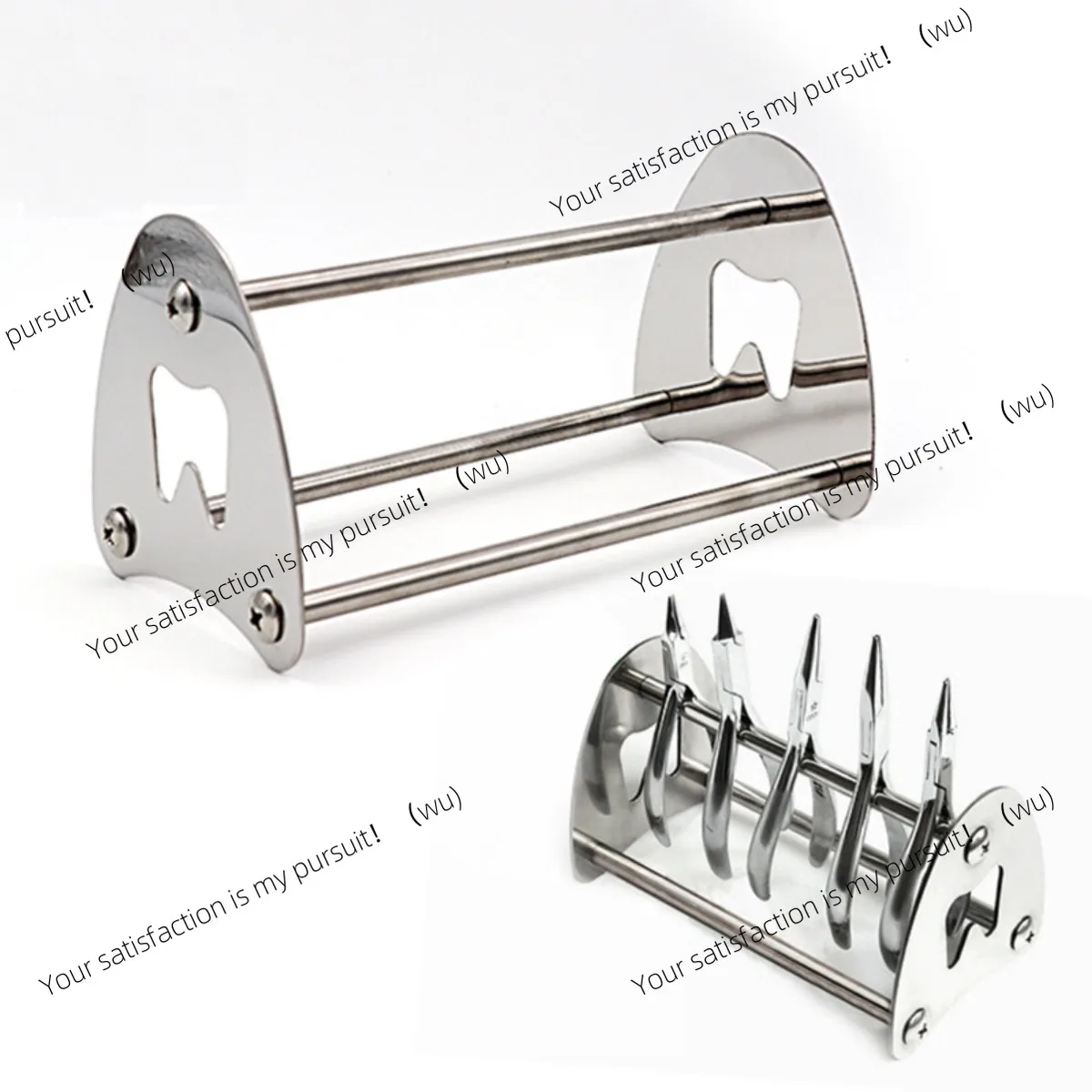 Stainless steel orthodontic forceps holder, tooth extraction forceps placement holder
