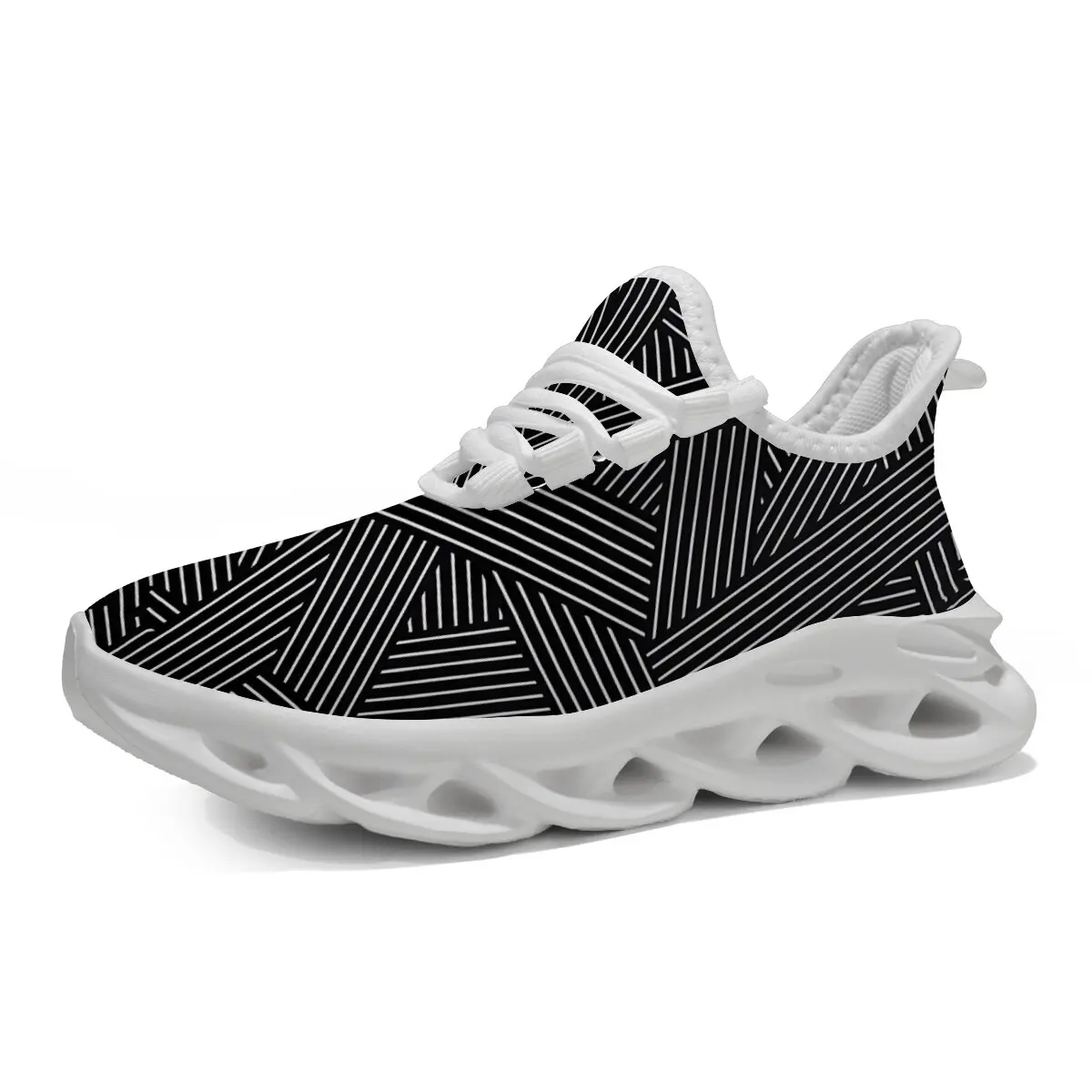 

Children's Flat Shoes New Comfortable and Breathable Large-sized Mesh Lace-up Casual Lightweight Flat Soft Sports Shoes