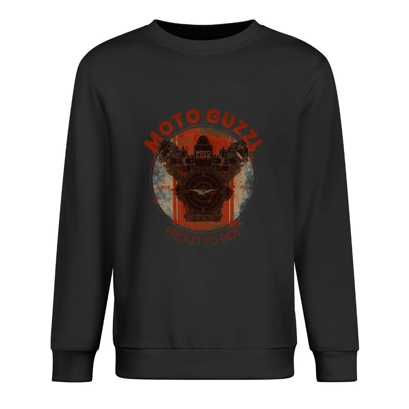 

Proud to ride - MG V-Twin Italian engine Pullover mens clothing fashion men autumn male clothes sweatshirt for men