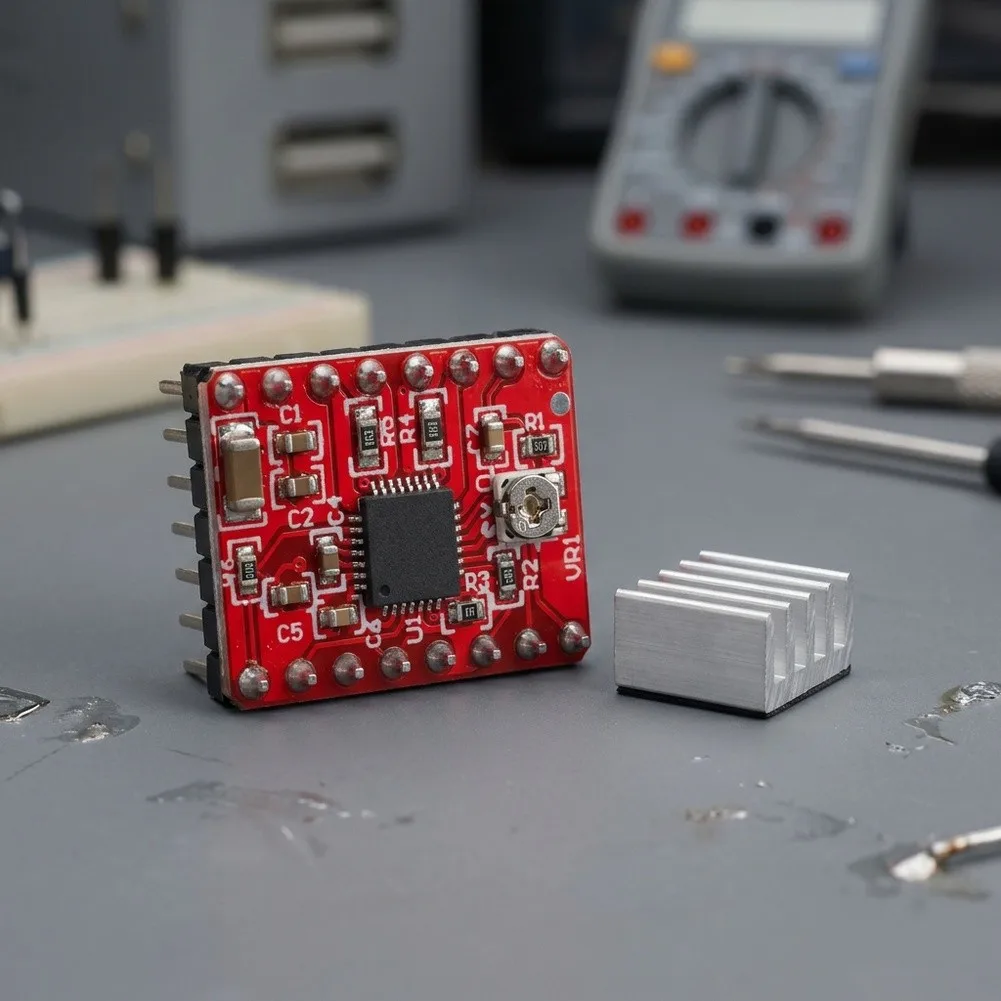 3D-Printer Parts For Stepstick A4988 Stepper Motor Driver Module With Heatsinks Carrier-Reprap For Ramps 1.4 Control Board