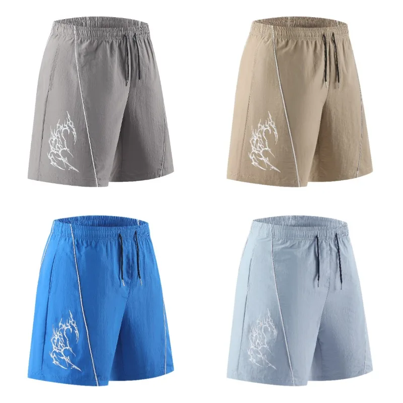Summer Outdoor Skateboarding Casual Sweat Absorbing Quick Drying Five Minute Shorts Fashionable Trendy Loose Sports Pants