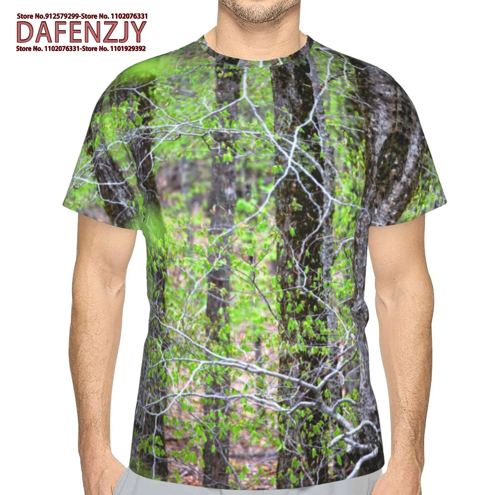 Jungle Camouflage T-Shirt Men 3d Print Tree Leaves Graphic Short Sleeve Outdoor Camo Sports Tops Summer Breathable Tee Shirt