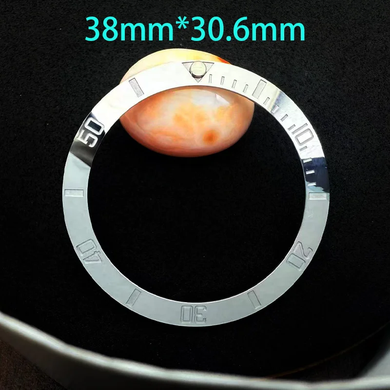 38mmセラミックベゼル、スロープ型ダイビングウォッチインサート、時計交換用ベゼルインサートリング、SKX007 SKX009 SRPD SUB時計ケース用