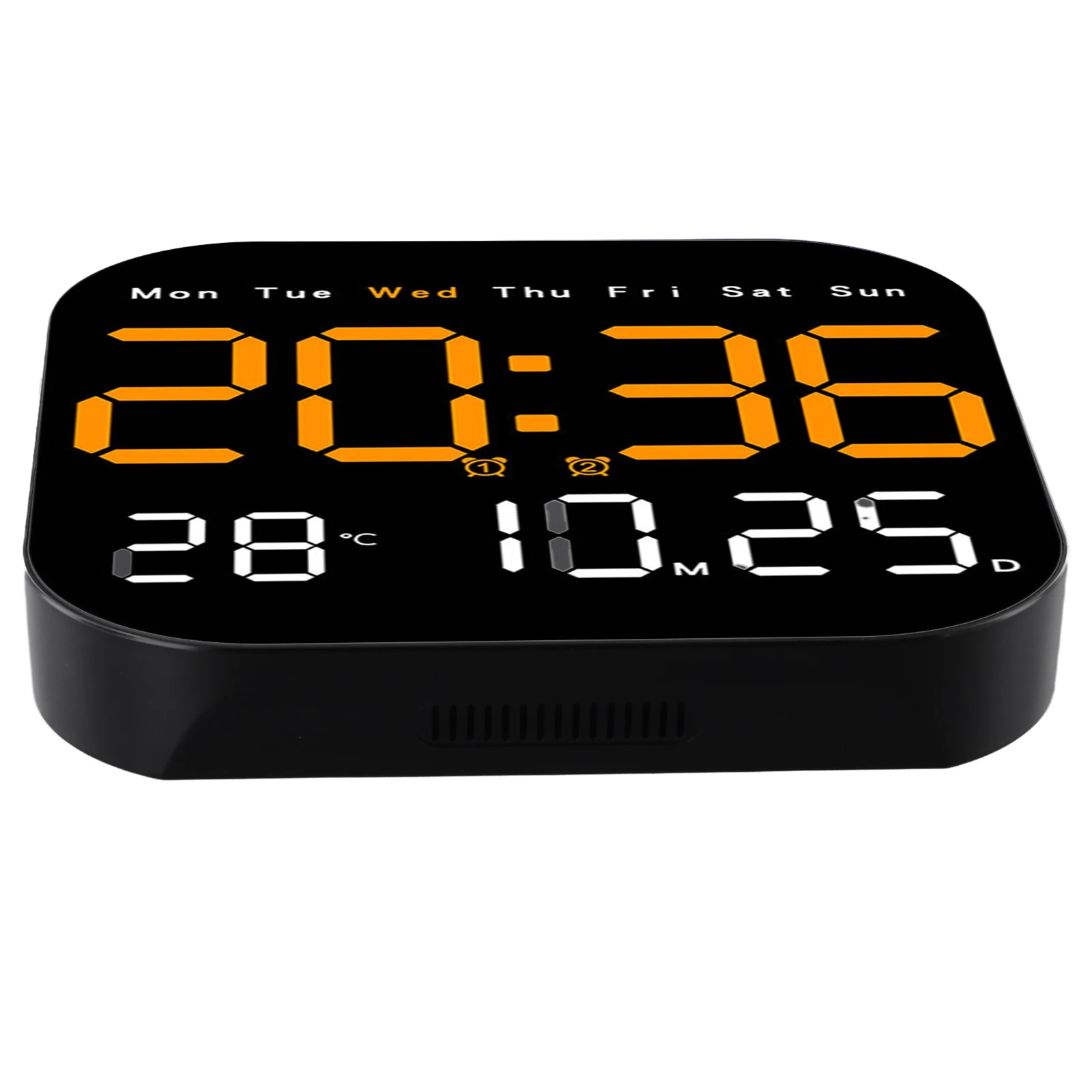 LED for Wall Clock with Convenient Remote Control; Features Temperature Display and Day for countdown Function for Daily