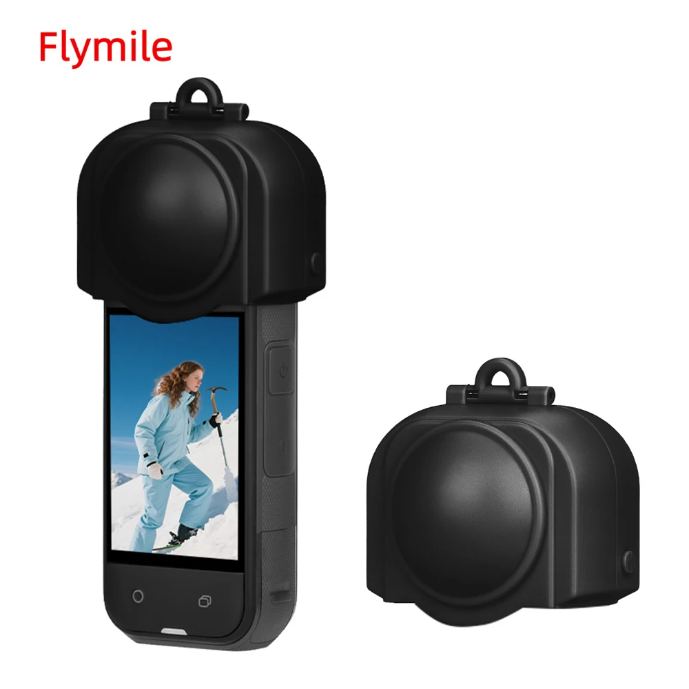

Flymile X5 Lens Cap Protective Cover for Insta360 X5 Accessories Portable Lens Scratch-resistant Shell Black/Blue/Pink