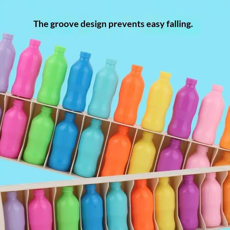 [JN] 1 Set Memory Training Game Puzzle Colorful Classification Toy For Kids Guess The Bottle Parent Child Interaction